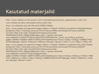 Kasutatud materjalid
http://www.miksike.ee/documents/main/referaadid/parasvootme_segalehtmets_evelin.htm
www.miksike.ee/docs/referaadid/rohtla_evelin.htm
http://et.wikipedia.org/wiki/Parasv%C3%B6%C3%B6de
http://www.google.ee/imgres?hl=et&gbv=2&biw=1143&bih=702&tbm=isch&tbnid=XXfqCS0nPselnM:
&imgrefurl=http://koolitaja.eenet.ee:57219/Waramu3Web/downloader%3FresourceId%3D1-
621cf2f3-20be-473e-a45e-74c63bb72e51%26attachmentId%
3D4557&docid=KfIZ_tQQygsvFM&imgurl=http://upload.wikimedia.
org/wikipedia/commons/9/90/Europ%2525C3%2525A4ischer_Ziesel_aus_Erdloch_guckend.
jpg&w=2560&h=1920&ei=oBSRT7LzFMTLswbX1eSaBA&zoom=1&iact=rc&dur=725&sig=1038883379433
55769156&page=1&tbnh=163&tbnw=199&start=0&ndsp=14&ved=1t:429,r:7,s:0,i:75&tx=117&ty=102
http://www.google.ee/imgres?hl=et&gbv=2&biw=1143&bih=702&tbm=isch&tbnid=2No_SSkh334QzM:
&imgrefurl=http://koolitaja.eenet.ee:57219/Waramu3Web/downloader%3FresourceId%3D1-
621cf2f3-20be-473e-a45e-74c63bb72e51%26attachmentId%
3D4557&docid=KfIZ_tQQygsvFM&imgurl=http://upload.wikimedia.
org/wikipedia/commons/d/d0/Stipagyneroides.
jpg&w=2439&h=2916&ei=oBSRT7LzFMTLswbX1eSaBA&zoom=1&iact=hc&vpx=336&vpy=143&dur=758&
hovh=158&hovw=123&tx=110&ty=142&sig=103888337943355769156&page=1&tbnh=158&tbnw=123&s
tart=0&ndsp=14&ved=1t:429,r
 