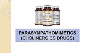 PARASYMPATHOMIMETICS
(CHOLINERGICS DRUGS)
 