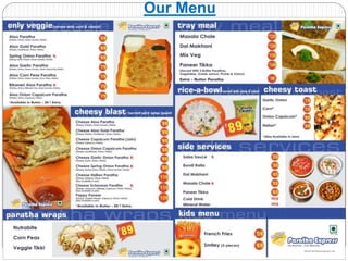 Parathe Menu Paratha express ppt | PPTX
