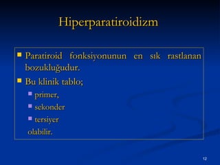 hiperparatiroidizm hipertansiyon