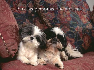 ... Para las personas que abracé... 