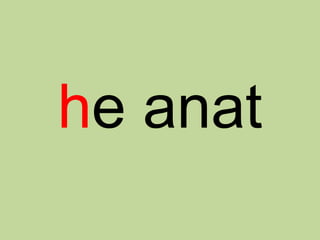he anat
 