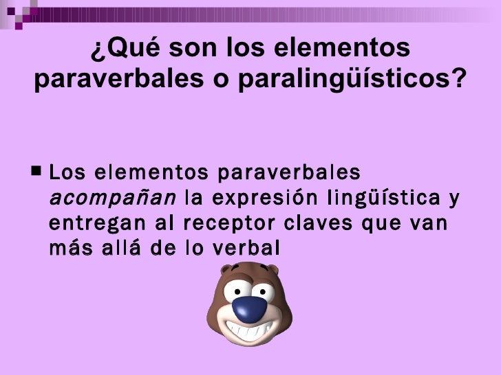 Paraverbales paralingúisticos