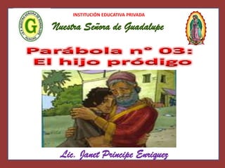 INSTITUCIÓN EDUCATIVA PRIVADA
Nuestra Señora de Guadalupe
Lic. Janet Principe Enriquez
 