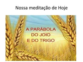 Nossa meditação de Hoje

 