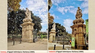 Comerç, d'Agapit Vallmitjana i Barbany (1884). Indústria d'Agapit Vallmitjana i Barbany (1884).
 