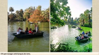 S'hi pot navegar amb barques de rems.
 
