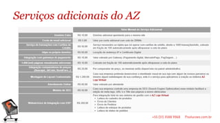 Serviços adicionais do AZ
 