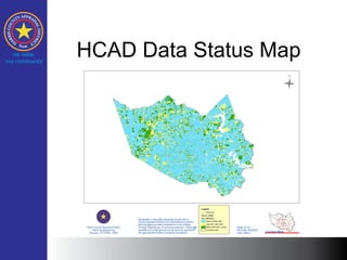 HCAD Data Status Map
 
