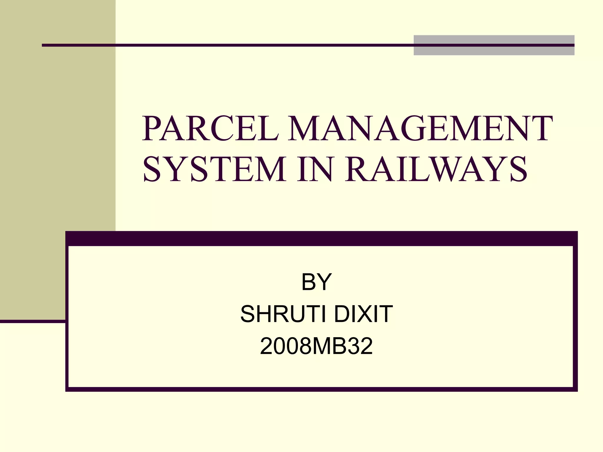 Parcel management system 1 | PPT