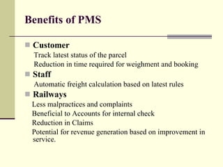 Parcel management system 1 | PPT