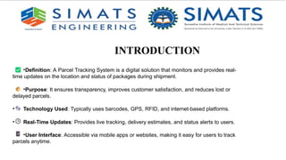 Project presentation Parcel tracking system.pptx