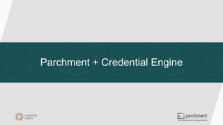 Parchment + Credential Engine
 
