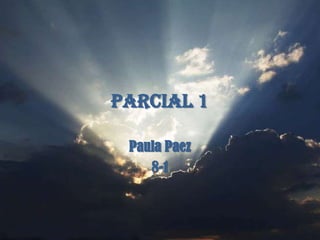 Parcial 1

 Paula Paez
    8-1
 