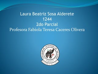 Laura Beatriz Sosa Alderete
1244
2do Parcial
Profesora Fabiola Teresa Caceres Olivera
 