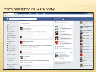 TEXTO COMPARTIDO EN LA RED SOCIAL 
 