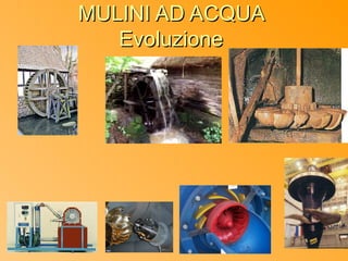 MULINI AD ACQUA
   Evoluzione
 