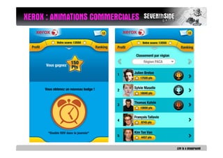 XEROX : ANIMATIONS COMMERCIALES
 