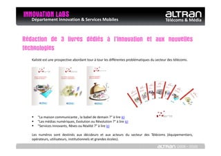 INNOVATION LABS & Services Mobiles
   Département Innovation                                                              ...