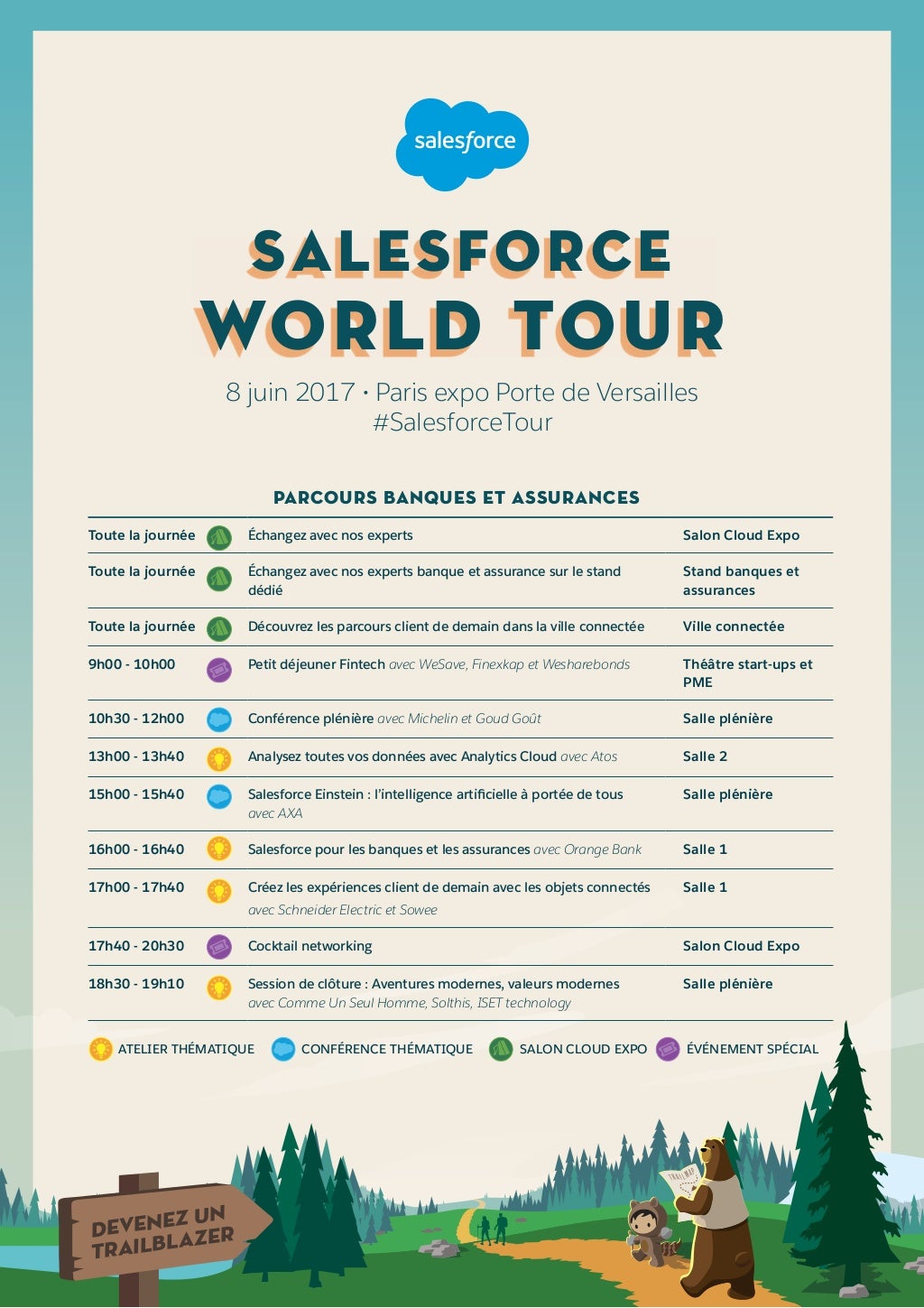 Salesforce World Tour Paris 2017 - Parcours "Banques et assurances"