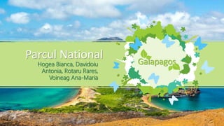 Galapagos
Parcul National
Hogea Bianca, Davidoiu
Antonia, Rotaru Rares,
Voineag Ana-Maria
 