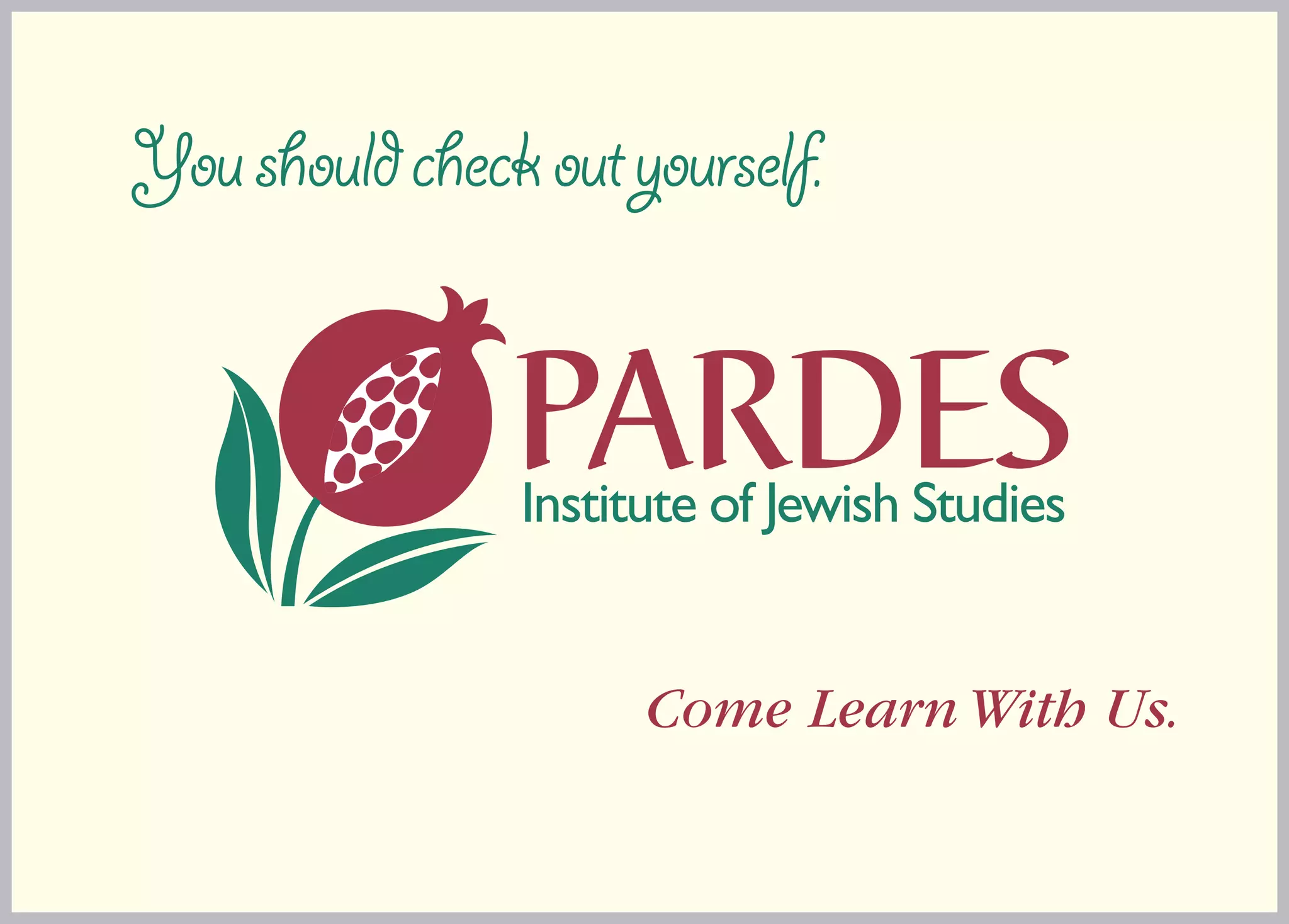 You should check out yourself.




                      Come Learn With Us.
 