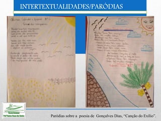 Paródias com desenhos sobre a poesia "Canção do Exílio" de Gonçalves ...