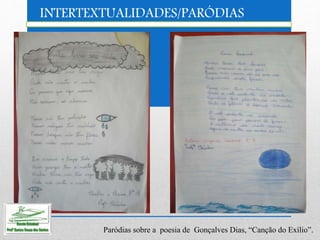 Paródias com desenhos sobre a poesia "Canção do Exílio" de Gonçalves ...