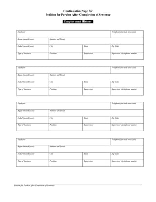 Pardon form | PDF
