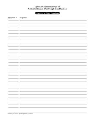 Pardon form | PDF