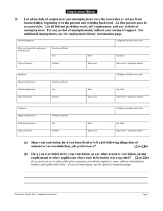 Pardon form | PDF