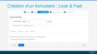 Création d’un formulaire : Look & Feel
 