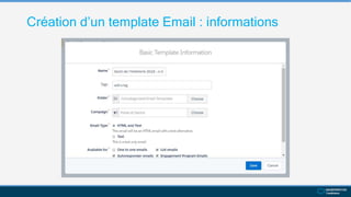 Création d’un template Email : informations
 