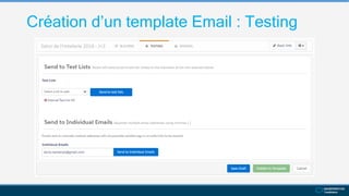 Création d’un template Email : Testing
 