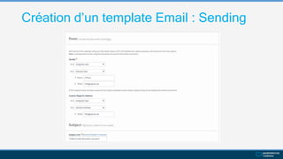 Création d’un template Email : Sending
 