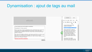 Dynamisation : ajout de tags au mail
 