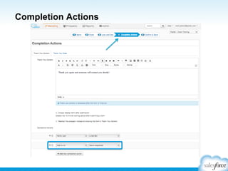 Completion Actions

 