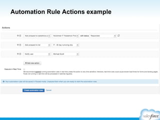Automation Rule Actions example

 