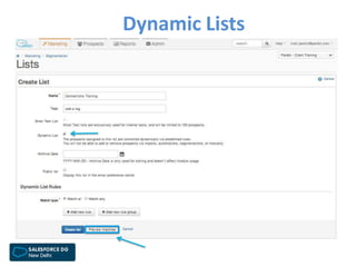 Dynamic Lists
 