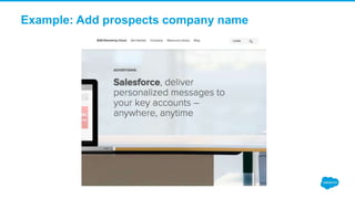 Example: Add prospects company name
 