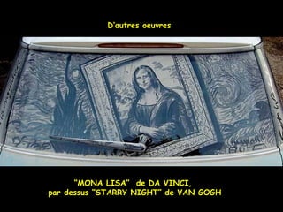 D’autres oeuvres
“MONA LISA” de DA VINCI,
par dessus “STARRY NIGHT” de VAN GOGH