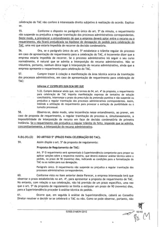 Parecer agu sobre tac