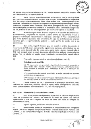 Parecer agu sobre tac