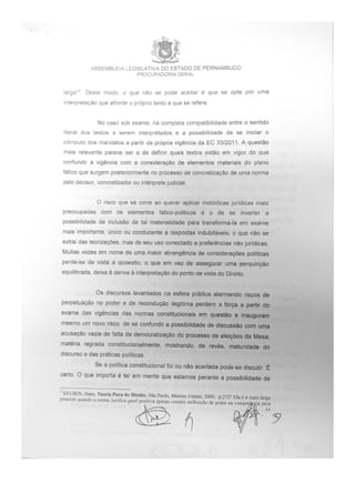 Parecer atualizado alepe