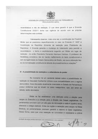 Parecer atualizado alepe