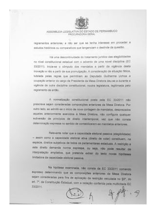 Parecer atualizado alepe