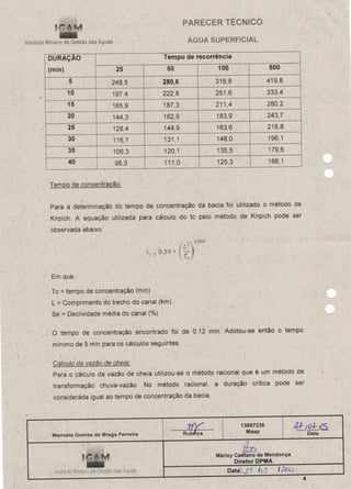 Parecer Igam - Processo Outorga n 151 2011