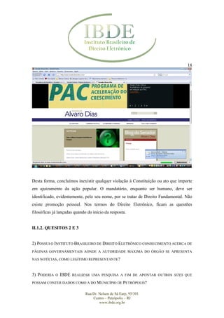 Parecer Município de Petrópolis