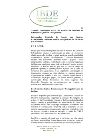 Parecer Município de Petrópolis