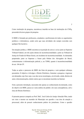 Parecer Município de Petrópolis